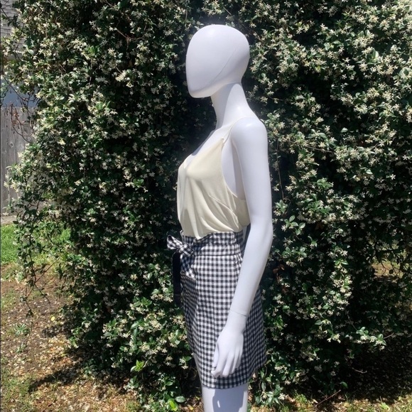 💋NWT Rag & Bone Retro Paper Bag Waist Tailored Gingham Shorts - Picture 8 of 15